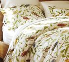Pottery Barn Spring Sparrow Birds  Numbers Duvet Cover Queen Full  EUC HTF