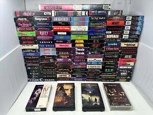 Horror Movies VHS Tapes Build Your Own Lot! Pick & Choose ~Updated 3/30/24~