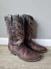 Men's Laredo Brown Embroidered Cowboy Western Boots 4243 Size 10.5 D