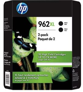 New ListingHP 962XL Ink Cartridge, High Yield, Black, 2pack. Free Shipping In USA
