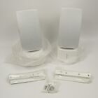 Bose 161 Speaker System (Pair) WHITE Left Right Shelf Speakers With Wall Mounts
