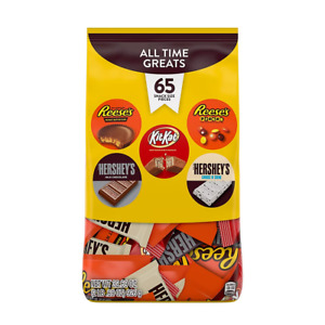 Reese's, Hershey's & Kit Kat Snack Size Candy Bars, Variety Pack, 65 pk, BULK