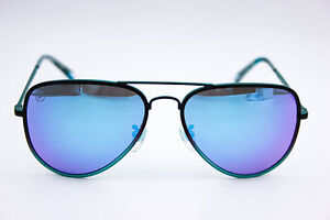 Blenders A Series Planet Nine Black/Blue Polarized Aviator Sunglasses 58-12-135