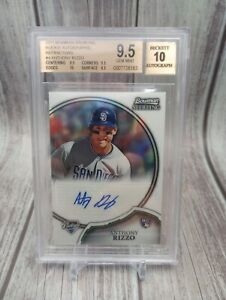 2011 Bowman Sterling Rookie Autographs Anthony Rizzo Refractor Auto BGS 9.5/10.