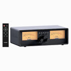 NEOHIPO ET30 Dual Analog VU Meter, 2-Way Amplifier/Speaker Switcher Box Audio