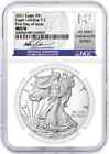2021 $1 Silver Eagle Type 2 NGC MS70 FDOI Gaudioso Signed Mint Engraver Series