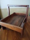 New Listing Antique Handmade Wood Carrier Box Tool Caddy 17x12x13 Primitive Rustic