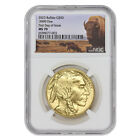 2023 $50 Gold Buffalo NGC MS70 First Day of Issue Bison label 1oz 24KT coin