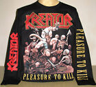 Kreator Pleasure To Kill Long Sleeve T-Shirt Size S M L XL 2XL 3XL Thrash Metal