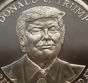 Donald Trump 2 oz .999 silver 45th President commemorative MAGA KAG NEW!