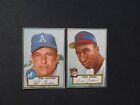 1952 Topps High #382 #340 Sam Jones Bob Hooper Baseball Card Lot 2 Indians A's