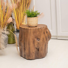 Log End Table Accent Stool Stump Rustic Cabin for Indoor Outdoor Seat Decoration