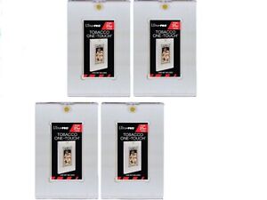 Lot of 4 Ultra PRO Tobacco Card ONE TOUCH Magnetic Holder 35pt UV A&G T206