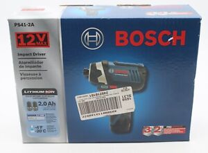 Bosch PS41-2A 12-Volt 1/4-Inch Max Lithium-Ion Fuel Guage Impact Driver Kit-NIB