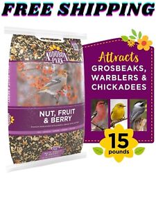 Nut, Fruit & Berry Wild Bird Food, Dry, 1 Count per Pack, 15 lbs.