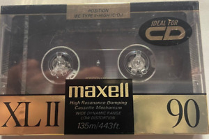 Maxell XLII 90 Minutes High Bias Audio Cassettes (Brand New sealed)