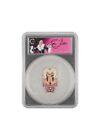 Ric Flair 2023 Pink Robe Chibi 2oz Silver Autographed Label