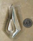 New ListingVTG GLASS Teardrop Crystal  Replacement Wired Faceted Clear Prism LARGE