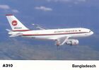 Airline Airbus issue postcard - Biman Bangladesh Airlines Airbus A310