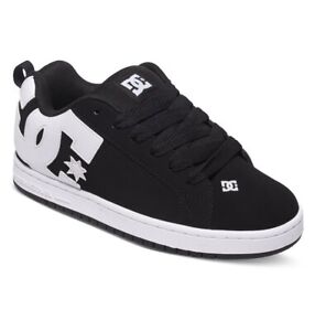 DC Shoes Men's Court Graffik Skateboarding Sneaker Low Black/White 100539