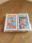 1980’s Hunks Playing Cards-2 Full Decks In Plastic Case