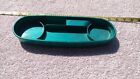 NOS vtg Hollywood Accessories 1950s dash tray in metallic turquoise plastic (For: Volkswagen Beetle)