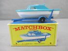 Matchbox #9 CABIN CRUISER & TRAILER Complete + Box Diecast Vintage Lesney 1960's