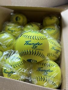 USSSA Thunder SY Slowpitch Classic M Stamp Softball - 12 Pack