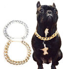 Adjustable Dog Chain Teddy French Bulldog Necklace Golden Pet Accessories Collar