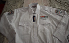 GardaWorld Logo Security  Services Employee Uniform Shirt White Size 18-18.5