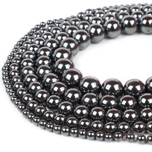 Hematite Beads Nonmagnetic Strand Round For Jewelry Making 4mm 6mm 8mm 10mm 12mm
