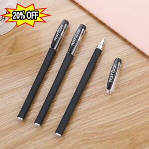 0.5 Black Gel Pen Full Matte Water Pens Writing Stationery Supply Office--- NEW