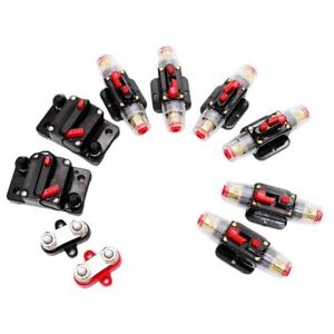 Universal Breaker Inline 20-300A Circuit Stereo AMP Fuse For Car Audio RV Marine