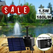 Solar Panel Powered Fountain Submersible Water Pump With Filter Fish Pond Pool