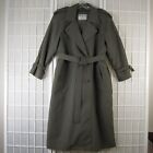 Vintage London Fog Trench Coat Womens 10P Gray 90s Y2K Made in USA