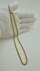 Rope Chain Necklace in 18k Yellow Gold 46cm 25.6g*