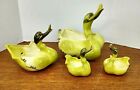 Hull Happy Swans Ducks Geese Set of 4 VTG 1980s #69 Trinket Home Décor Planters