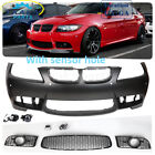 M3 Style Front Bumper W/PDC&Fog Light Fit For 2006-2008 BMW E90 E91 4dr 3-Series