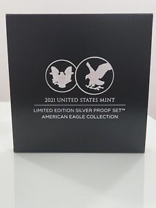 2021 UNITED STATES MINT LIMITED EDITION SILVER PROOF SET-TYPE 1 & 2 EAGLE