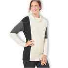 Talbots Sweater Womens Size Small Cowl Neck Marled Colorblock Pullover NEW