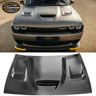 Fits 08-23 Dodge Challenger Hellcat Style Hood Scoop Air Intake Vent Aluminum (For: 2012 Dodge Challenger)