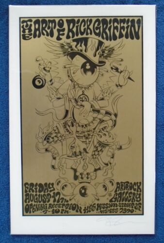 The Art of Rick Griffin Poster 2001 Alan Forbes Signed&Numbered Art Rock Gallery