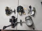 Lot Of Five Vintage Fishing Reels Zebco Spinster South Bend Daiwa
