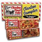 Claxton Fruit Cake Regular-Dark Sampler-Packed in New Claxton Gift Carton