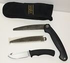 GERBER Folding Exchange-A-Blade Sport Saw & Gut Hook Knife Set - With Sheath