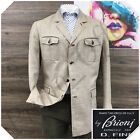 Brioni Mens 100% Linen Blazer Sport Coat Casual Jacket Size 46L Suit