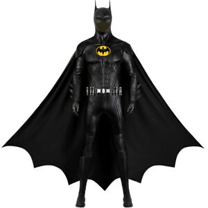 High Quality The Flash Batman Michael Keaton Cosplay Costume Hero Battle Outfit