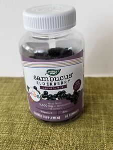 Nature’s Way Sambucus Elderberry Gummies for Kids, Immune Support 60 Count