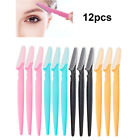 12 Pcs Eyebrow Razors Facial Hair Shaver Trimmer Face Hair Removal Safety Shaper