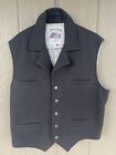 Schaefer Outfitter Style 805 Wool Vest Made In USA Size XL Black In Color